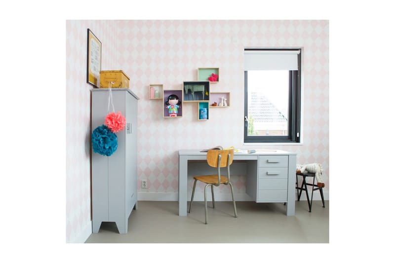 Skrivebord Dennis - Betongrå - Møbler - Borde - Kontorbord - Skrivebord