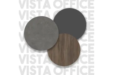 Desgrar Skrivebord 180 cm - Brun/Betongrå/Antracit - Møbler - Borde - Kontorbord - Skrivebord