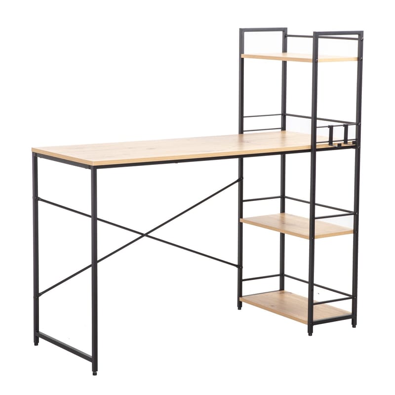 Desk HOME4YOU, egebark / brun