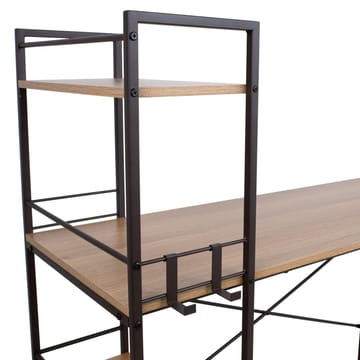 Desk HOME4YOU - egebark / brun - Møbler - Borde - Kontorbord - Skrivebord - hjørneskrivebord