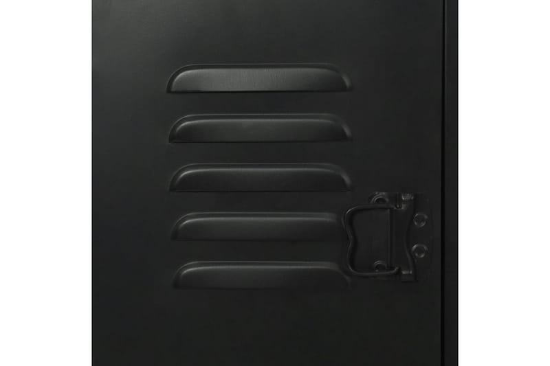 Dobbelt Piedestal-Skrivebord Grantræ Og Stål 120X50X76Cm - Grå - Møbler - Borde - Kontorbord - Skrivebord