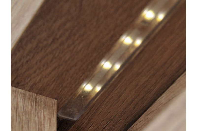 Domardon Skrivebord 130 cm med Opbevaring 2 Skab - Træ/Hvid - Møbler - Borde - Kontorbord - Skrivebord