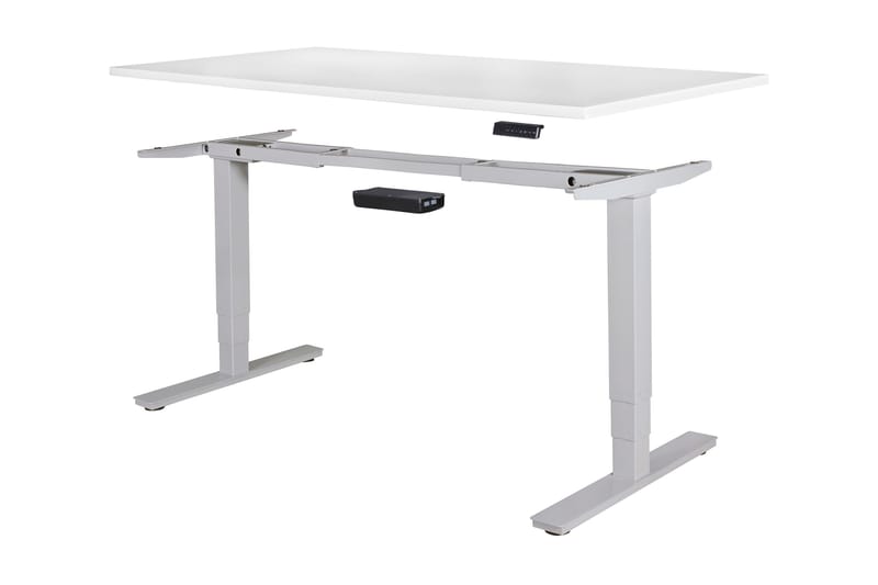 Dontavious Justerbar Skrivebord 182 cm - Sølv - Møbler - Borde - Kontorbord - Skrivebord