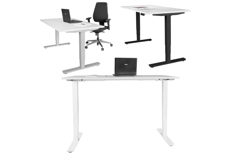Dontavious Justerbar Skrivebord 182 cm - Sølv - Møbler - Borde - Kontorbord - Skrivebord