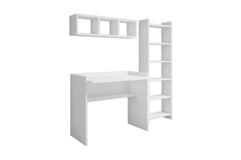 Edging Kontormøbelsæt 90 cm - Hvid - Møbler - Borde - Kontorbord - Skrivebord