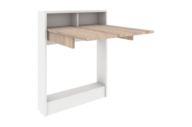Elegancia Vægskrivebord 70 cm med Opbevaring Hylde Udvidelig - Træ - Skrivebord