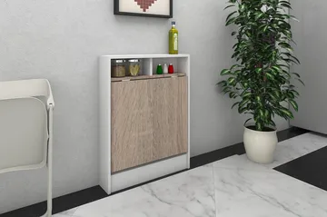 Elegancia Vægskrivebord 70 cm med Opbevaring Hylde Udvidelig - Træ - Møbler - Borde - Kontorbord - Skrivebord