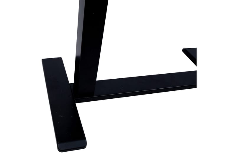 Ergo Justerbart Skrivebord i Metal med Bordplade i Træ - Sort - Møbler - Borde - Kontorbord - Skrivebord - hæve-sænke-bord