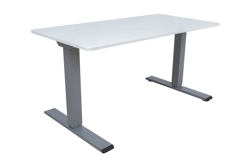 Ergo Optimal Skrivebord med 2 motor 160x80 cm Gråhvid/Grå, undefined
