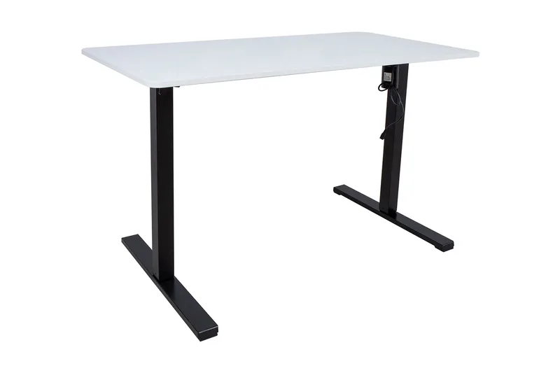 Ergo Optimal Skrivebord med motor 120x60 cm Hvid, undefined