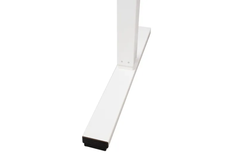 Ergo Skrivbord med 1 motor 120x60 cm Vit/ek Vit||Ek - Møbler - Borde - Kontorbord - Skrivebord - hæve-sænke-bord