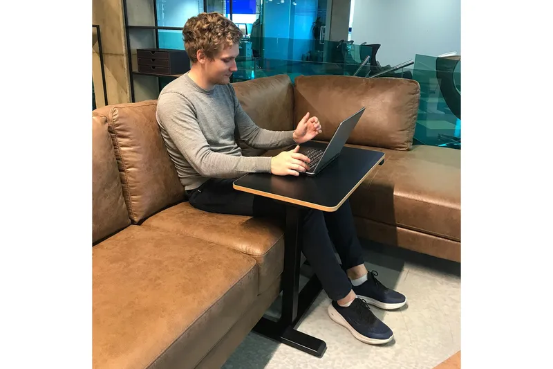 Ergo Skrivebord Justerbar Sort - Møbler - Borde - Kontorbord - Skrivebord - hæve-sænke-bord