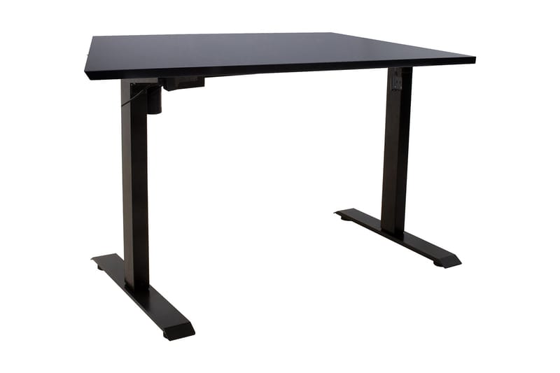 Ergo Skrivebord med en motor 140x80 cm Sort - Møbler - Borde - Kontorbord - Skrivebord