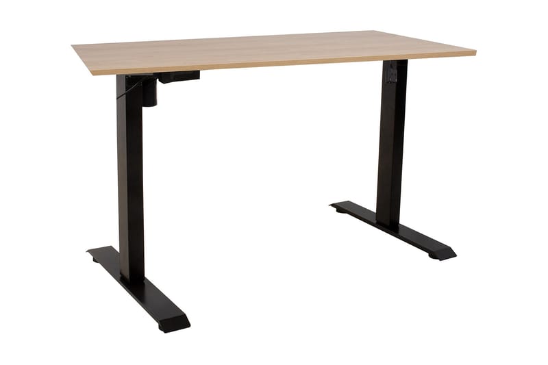 Ergo Skrivebord med en motor 160x80 cm Sort, undefined