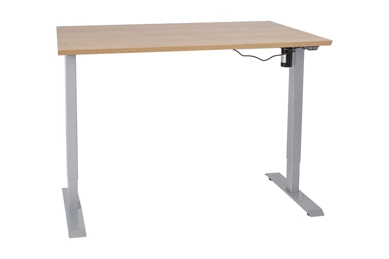 Ergosum 1 Skrivebord 140 cm Hæve/Sænke - Træ/Natur - hæve-sænke-bord - Skrivebord