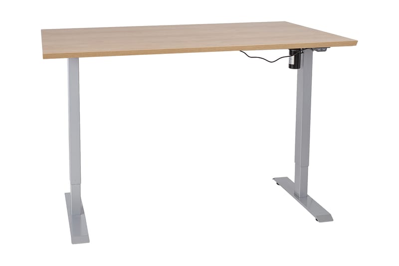 Ergosum 1 Skrivebord 160 cm Hæve/Sænke Elektrisk - Hickory - hæve-sænke-bord - Skrivebord