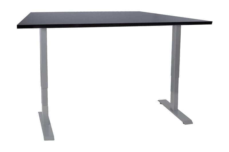Ergosum 2 Skrivebord 140 cm Hæve/Sænke - Sort - hæve-sænke-bord - Skrivebord