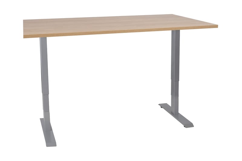 Ergosum 2 Skrivebord 160 cm Hæve/Sænke - Træ/Natur - hæve-sænke-bord - Skrivebord