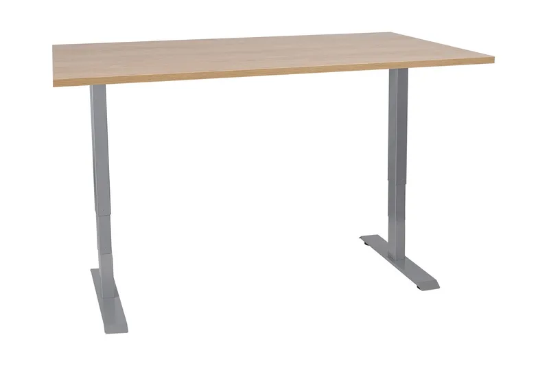 Ergosum 2 Skrivebord 160 cm Hæve/Sænke, Træ/Natur