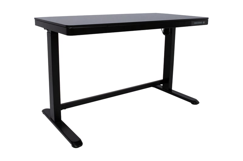 Ergosum Skrivebord 120 cm  Hæve/Sænke - Sort - Møbler - Borde - Kontorbord - Skrivebord - hæve-sænke-bord