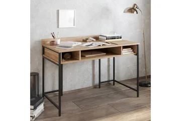 Fagersanna Skrivebord 120 cm med Opbevaring Hylder - Sort - Møbler - Borde - Kontorbord - Skrivebord