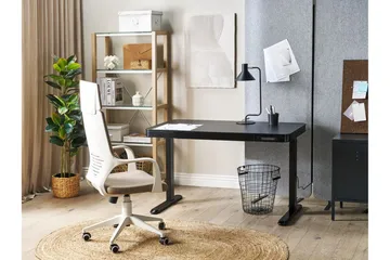 Farhan Skrivebord 60x120 cm - Sort - Møbler - Borde - Kontorbord - Skrivebord - hæve-sænke-bord