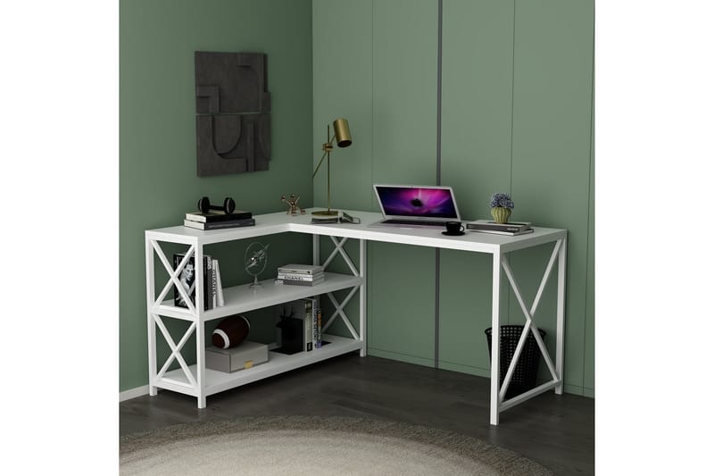 Flexy Skrivebord 150 cm - Hvid - Skrivebord
