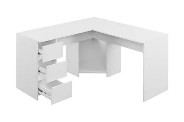 Fotyn Skrivebord 142 cm - Hvid - Møbler - Borde - Kontorbord - Skrivebord - hjørneskrivebord