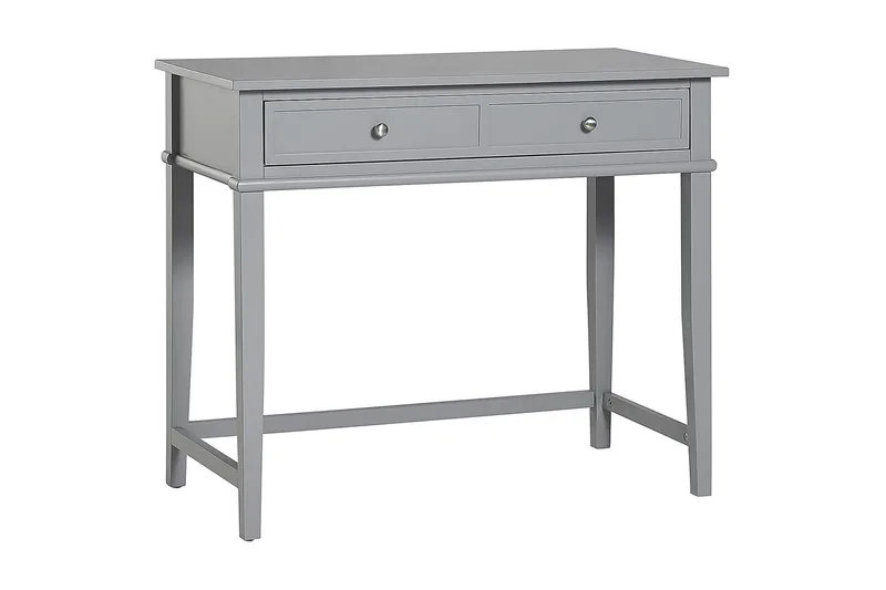 Franklin Skrivebord 90 cm med Opbevaring Skuffe Grå - Dorel Home - Møbler - Borde - Kontorbord - Skrivebord