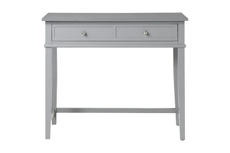 Franklin Skrivebord 90 cm med Opbevaring Skuffe Grå, Dorel Home