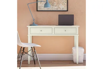 Franklin Skrivebord 90 cm med Opbevaring Skuffe Hvid - Dorel Home - Møbler - Borde - Kontorbord - Skrivebord