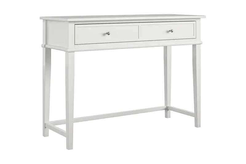 Franklin Skrivebord 90 cm med Opbevaring Skuffe Hvid - Dorel Home - Møbler - Borde - Kontorbord - Skrivebord