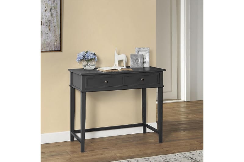 Franklin Skrivebord 90 cm med Opbevaring Skuffe Sort - Dorel Home - Møbler - Borde - Kontorbord - Skrivebord