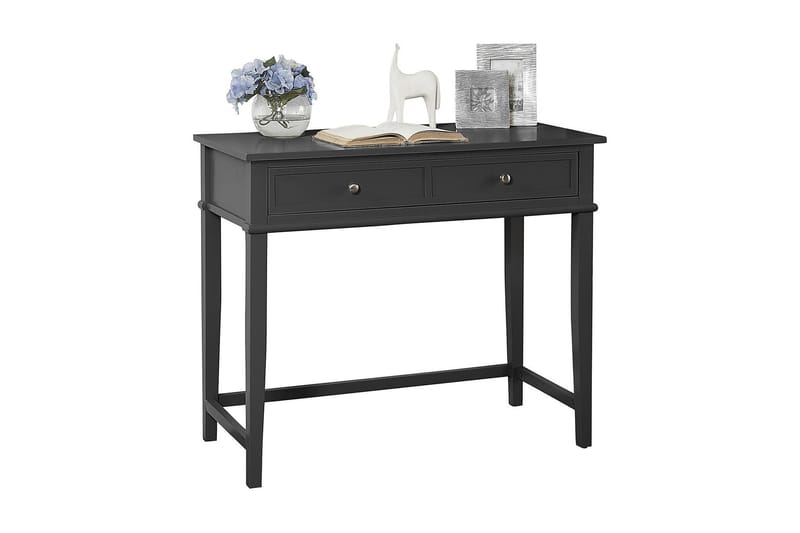 Franklin Skrivebord 90 cm med Opbevaring Skuffe Sort - Dorel Home - Møbler - Borde - Kontorbord - Skrivebord
