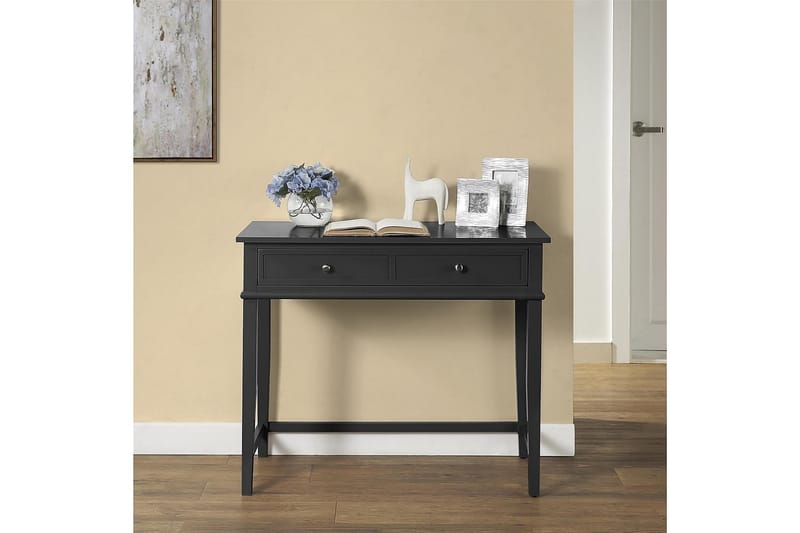 Franklin Skrivebord 90 cm med Opbevaring Skuffe Sort - Dorel Home - Møbler - Borde - Kontorbord - Skrivebord