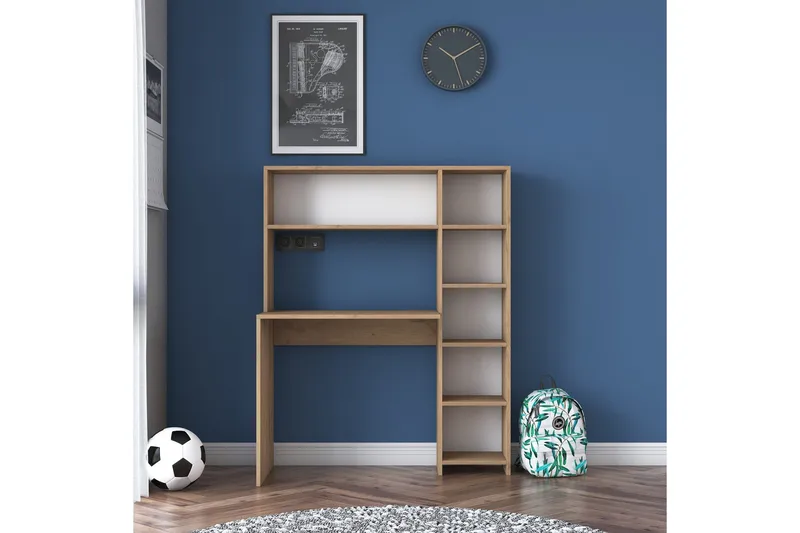 Freal Skrivebord 113 cm - Natur - Møbler - Borde - Kontorbord - Skrivebord