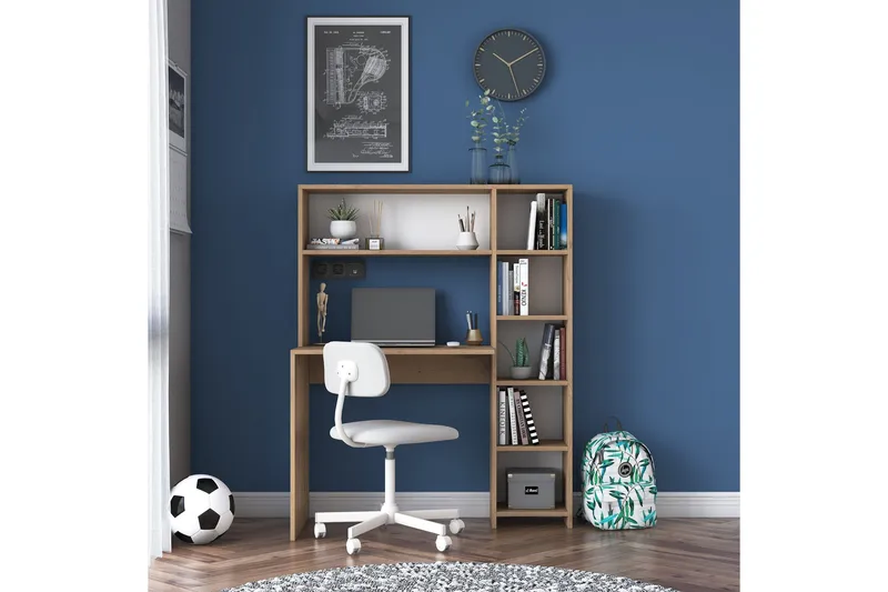 Freal Skrivebord 113 cm - Natur - Møbler - Borde - Kontorbord - Skrivebord