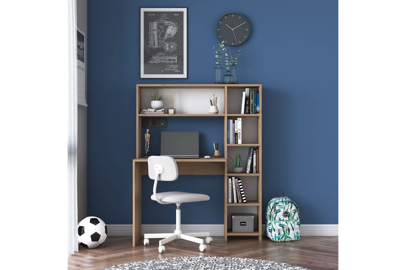 Freal Skrivebord 113 cm - Natur - Møbler - Borde - Kontorbord - Skrivebord