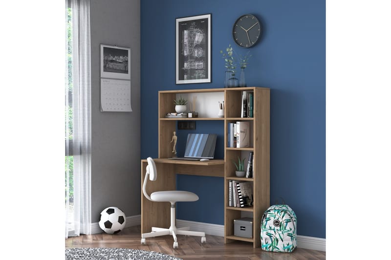 Freal Skrivebord 113 cm - Natur - Møbler - Borde - Kontorbord - Skrivebord