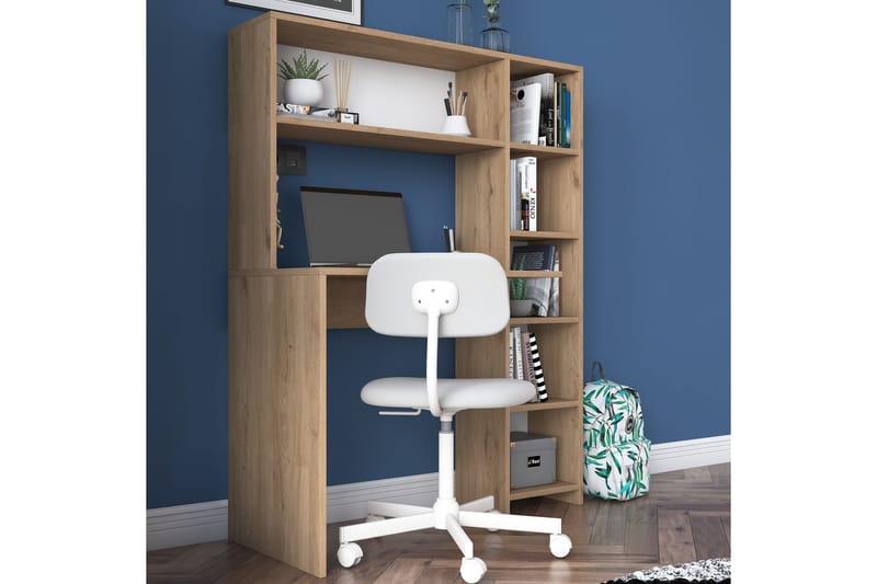 Freal Skrivebord 113 cm - Natur - Møbler - Borde - Kontorbord - Skrivebord