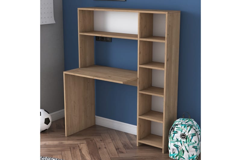 Freal Skrivebord 113 cm - Natur - Møbler - Borde - Kontorbord - Skrivebord