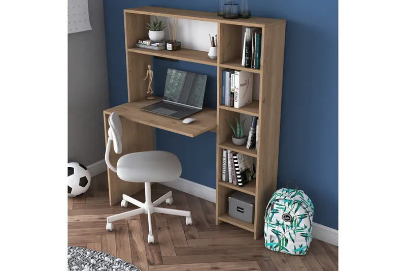 Freal Skrivebord 113 cm - Natur - Møbler - Borde - Kontorbord - Skrivebord