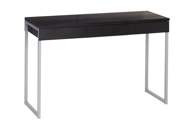 Function Plus Skrivebord 126 cm med Opbevaring 3 Skuffer - Sort/Lysegrå - Skrivebord