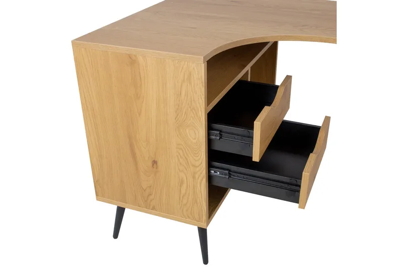 Georgia Skrivbord 145x80 cm NO_BRAND Black||Wood - Møbler - Borde - Kontorbord - Skrivebord
