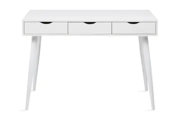 Gradina Skrivebord 110 cm med Opbevaring 3 Skuffer - Hvid - Møbler - Borde - Kontorbord - Skrivebord