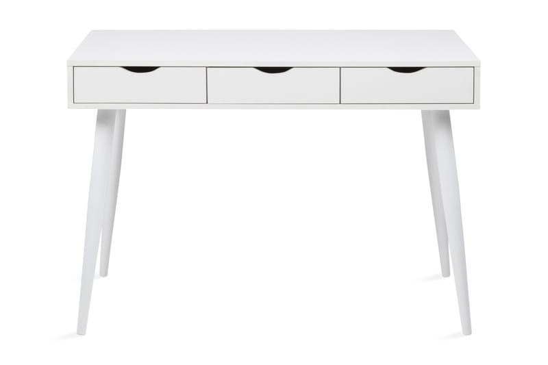 Gradina Skrivebord 110 cm med Opbevaring 3 Skuffer - Hvid - Møbler - Borde - Kontorbord - Skrivebord