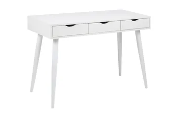Gradina Skrivebord 110 cm med Opbevaring 3 Skuffer - Hvid - Møbler - Borde - Kontorbord - Skrivebord