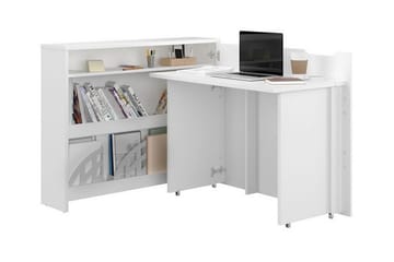 Grianan Skrivbord 136 cm White - Møbler - Borde - Kontorbord - Skrivebord - hjørneskrivebord