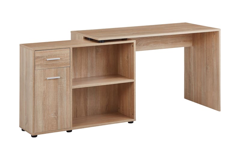 Gulshan Hjørneskrivebord 120 cm - Brun/Natur - hjørneskrivebord