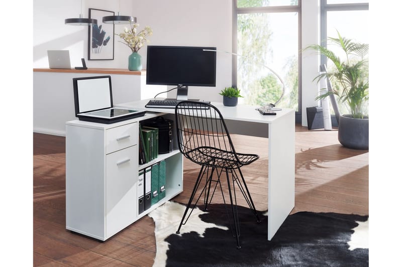 Gulshan skrivebord 120 cm - Hvid - Møbler - Borde - Kontorbord - Skrivebord